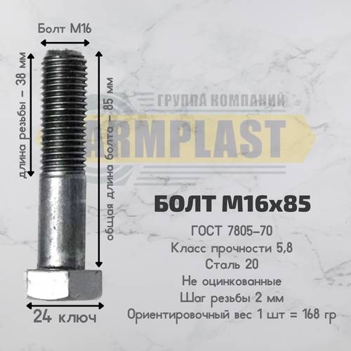 Болты М 16х85 Болты М 16х85
