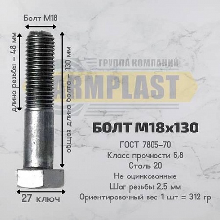 Болты М 18х130 Болты М 18х130
