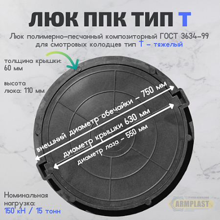 Люк ППК тип Т (С 150) Люк ППК тип Т (С 150)